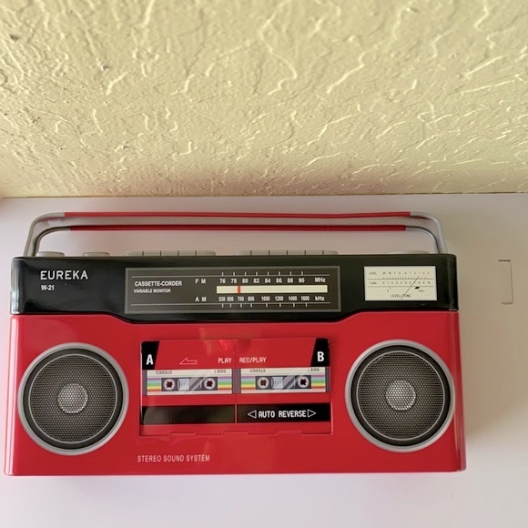 Eureka Decorative Tin Boombox - Picture 3 of 8